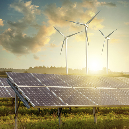 Solar Panels and Wind Turbines